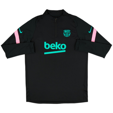 2020-21 Barcelona Nike 1/4 Zip Training Top - 8/10 - (L)