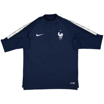2018-19 France Nike 1/4 Zip Drill Top - 8/10 - (L)