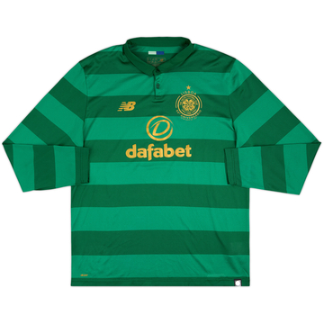 2017-18 Celtic 'Lisbon Lions 50th Anniversary' Away L/S Shirt - 7/10 - (XL)