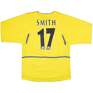 2002-03 Leeds United Away L/S Shirt Smith #17 - 8/10 - (S)