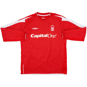 2004-06 Nottingham Forest Home L/S Shirt - 8/10 - (L)