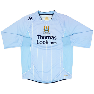 2007-08 Manchester City Home L/S Shirt #14 - 6/10 - (L)