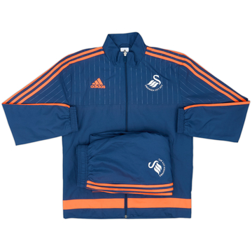 2014-15 Swansea adidas Tracksuit - 10/10 - (S)