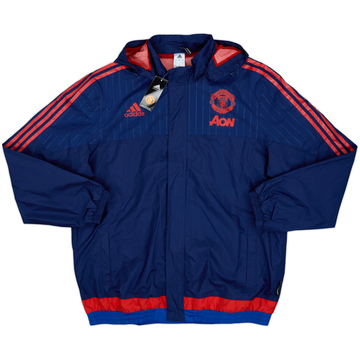 2015-16 Manchester United adidas Hooded Rain Jacket (XL)