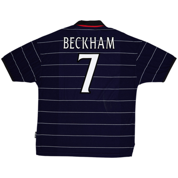 1999-00 Manchester United Away Shirt Beckham #7 - 8/10 - (XL)