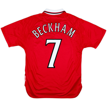 1999-00 Manchester United 'CL Winners' Shirt Beckham #7 - 9/10 - (M)