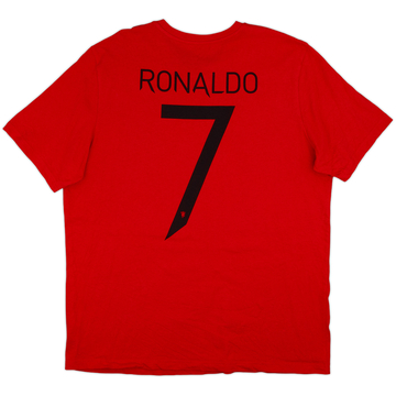 2021-22 Manchester United adidas Cotton Tee Ronaldo #7 - 10/10 - (XL)
