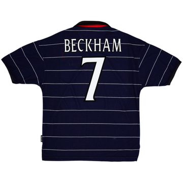 1999-00 Manchester United Away Shirt Beckham #7 - 8/10 - (M)