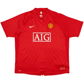 2007-09 Manchester United Home Shirt - 5/10 - (XXL)