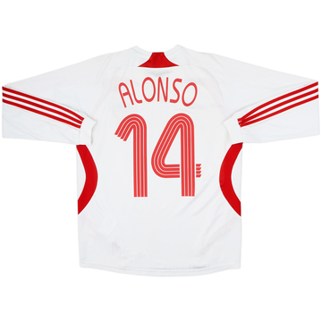 2007-08 Liverpool Away L/S Shirt Alonso #14 - 7/10 - (M)