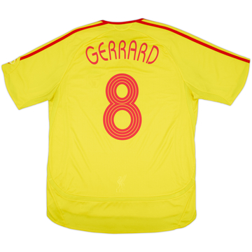 2006-07 Liverpool Camiseta Visitante Gerrard #8 - 6/10 - (L)