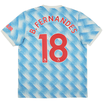 2021-22 Manchester United Away Shirt B.Fernandes #18 - 5/10 - (L)