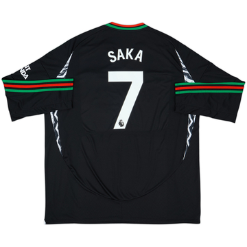 2024-25 Arsenal Away L/S Shirt Saka #7 - 9/10 - (3XL)