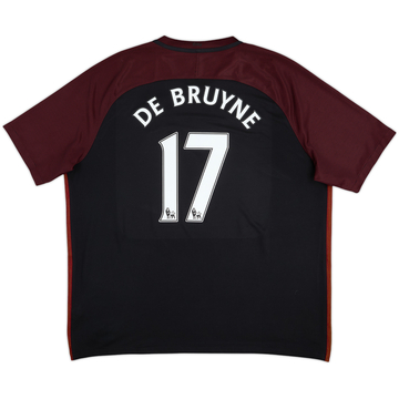 Camiseta de visitante del Manchester City 2016-17 De Bruyne #17 - 8/10 - (3XL)