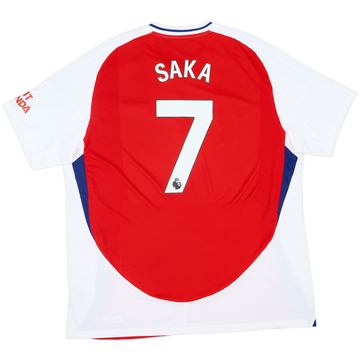 2024-25 Arsenal Home Shirt Saka #7 - 10/10 - (XXL)