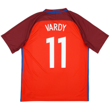 2016-17 England Away Shirt Vardy #11 - 9/10 - (L)