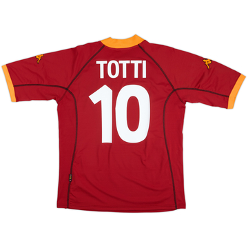 2001-02 Roma Home Shirt Totti #10 - 8/10 - (XXL)