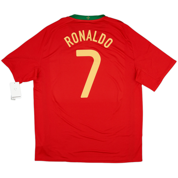 2008-10 Portugal Home Shirt Ronaldo #7 (XL)