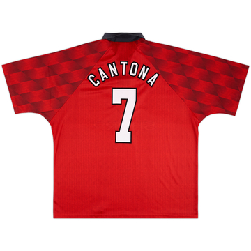 1996-98 Manchester United Home Shirt Cantona #7 - 8/10 - (XXL)