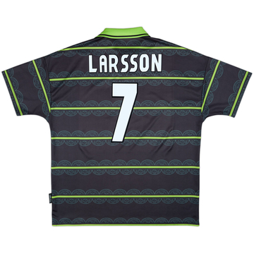 1998-99 Celtic Away Shirt Larsson #7 - 9/10 - (XXL)