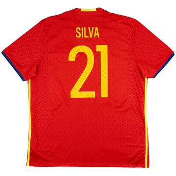 2016-17 Spain Home Shirt Silva #21 (XL)