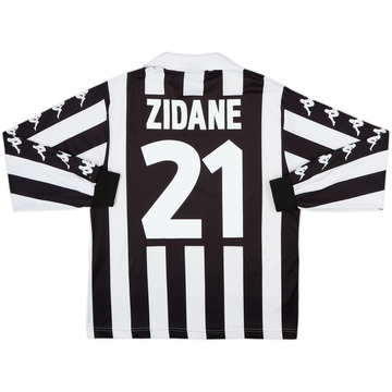 Camiseta Básica de Manga Larga de local del Juventus 1999-00 Zidane #21 - 8/10 - (M)