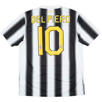 2011-12 Juventus Camiseta Local Del Piero #10 - 10/10 - (L)