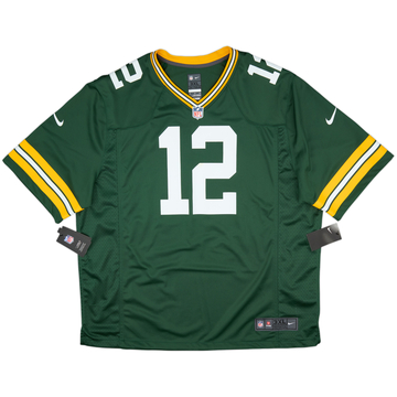 2012-22 Green Bay Packers Rodgers #12 Nike Game Home Jersey (3XL)