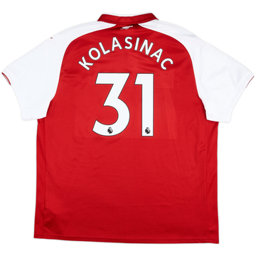 2017-18 Arsenal Home Shirt Kolasinac #31 - 8/10 - (3XL)