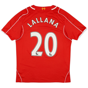 2014-15 Liverpool Home Shirt Lallana #20 - 4/10 - (M)