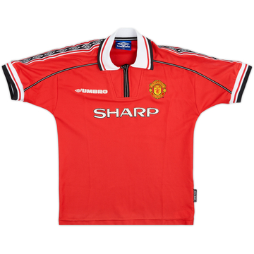 1998-00 Manchester United Home Shirt - 7/10 - (L.Boys)