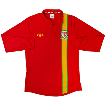 2012-14 Wales Home L/S Shirt - 9/10 - (S)