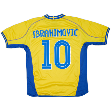2003-04 Sweden Home Shirt Ibrahimovic #10 - 6/10 - (M)