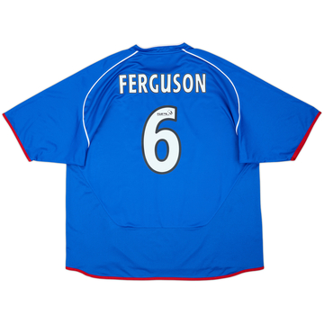 2005-06 Rangers Home Shirt Ferguson #6 - 6/10 - (XXL)
