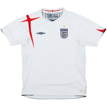 2005-07 England Home Shirt - 8/10 - (L.Boys)