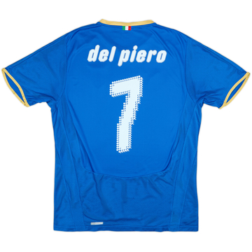 2007-08 Italy Home Shirt Del Piero #7 - 8/10 - (L)