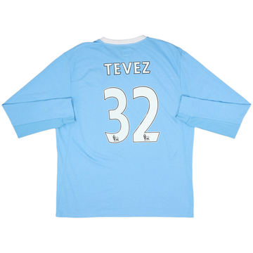 2009-10 Manchester City Home L/S Shirt Tevez #32 - 7/10 - (L)
