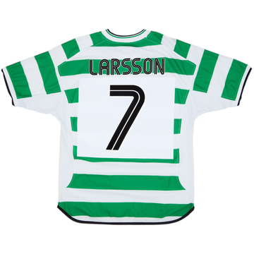 2001-03 Celtic Home Shirt Larsson #7 - 6/10 - (M)