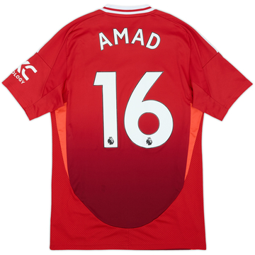 2024-25 Manchester United Home Shirt Amad #16 - 8/10 - (S)