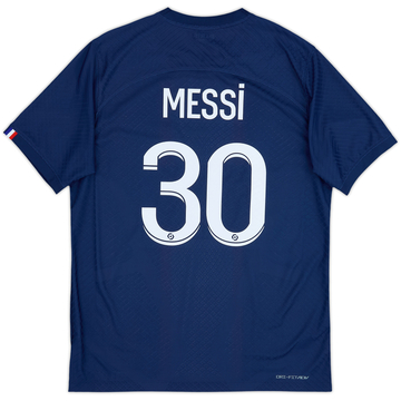 2022-23 Paris Saint-Germain Authentic Home Shirt Messi #30 - 9/10 - (M)