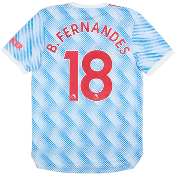 2021-22 Manchester United Authentic Away Shirt B.Fernandes #18 - 10/10 - (M)