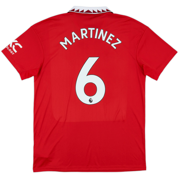2022-23 Manchester United Home Shirt Martinez #6 - 10/10 - (L)