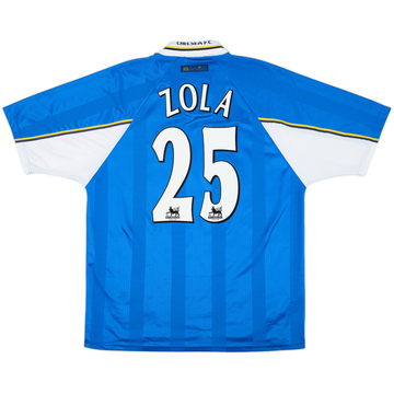 1997-99 Chelsea Home Shirt Zola #25 - 8/10 - (XL)