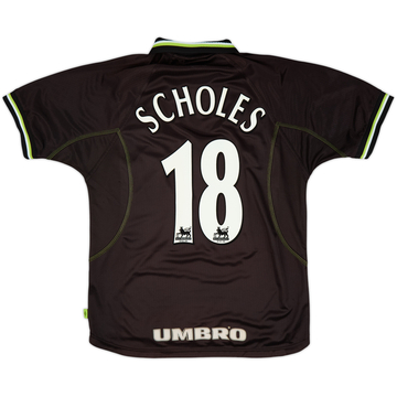 1998-99 Manchester United Third Shirt Scholes #18 - 6/10 - (M)