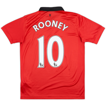 2013-14 Manchester United Home Shirt Rooney #10 - 8/10 - (XL.Boys)