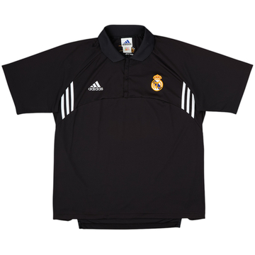 2001-02 Real Madrid adidas 1/4 Zip Polo Shirt - 10/10 - (L/XL)