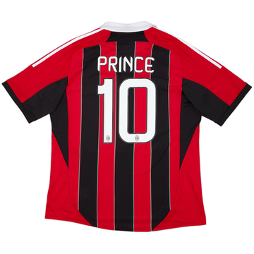 2012-13 AC Milan Home Shirt Prince #10 - 7/10 - (XL)