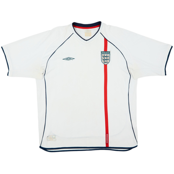 2001-03 England Home Shirt - 4/10 - (XL)