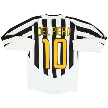 2003-04 Juventus Home L/S Shirt Del Piero #10 - 6/10 - (S)