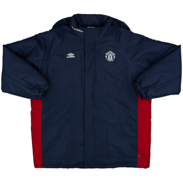 2000-02 Manchester United Umbro Padded Bench Coat - 10/10 - (L)